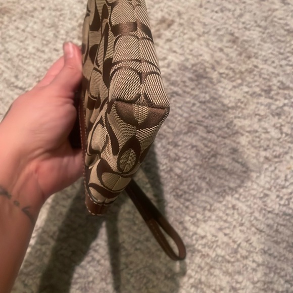 Coach Tan and Brown Wristlet - Picture 4 of 7